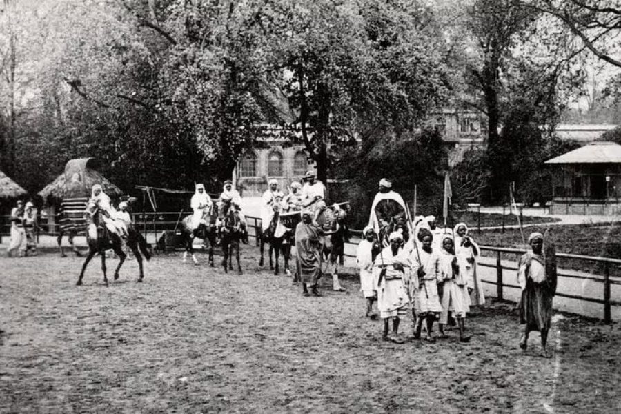 Zoo i Dresden, hvor eksotiske mennesker blev udstillet. Foto: Stadtsmuseum Dresden