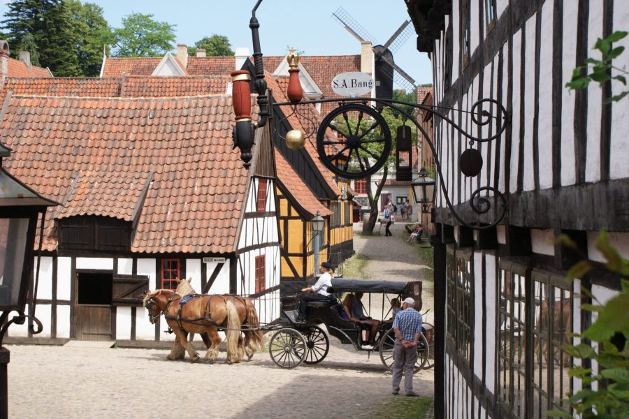 Lille Torv i Den Gamle By. Foto: Den Gamle By.